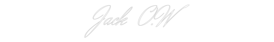 Custom Neon Text - Jack O.W
