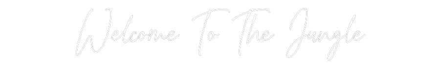 Custom Neon Text - Welcome To Th...