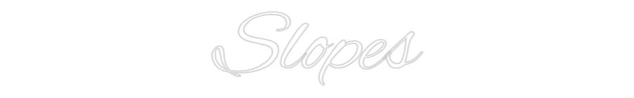 Custom Neon Text - Slopes