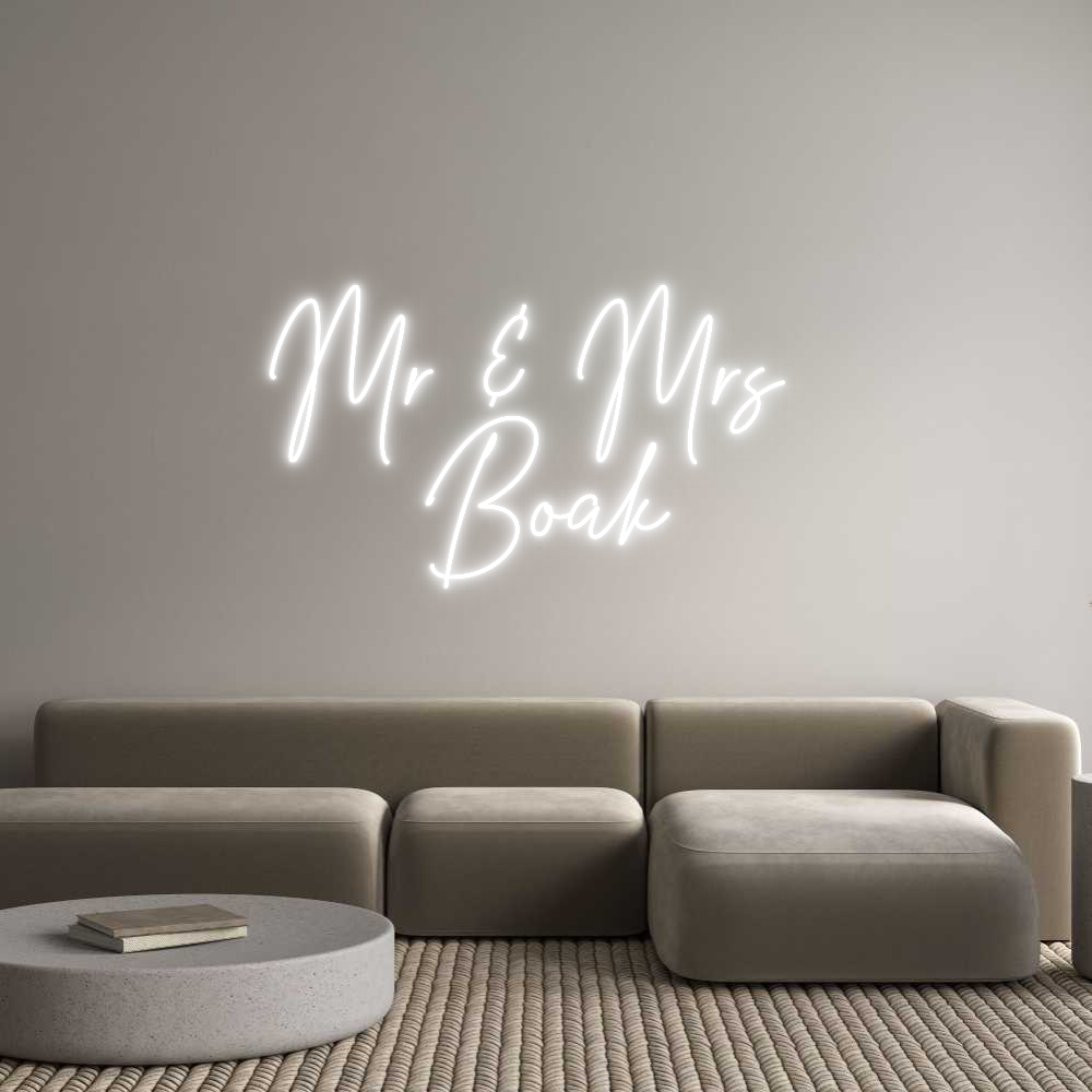 Custom Neon Text - Mr & Mrs
Boak
