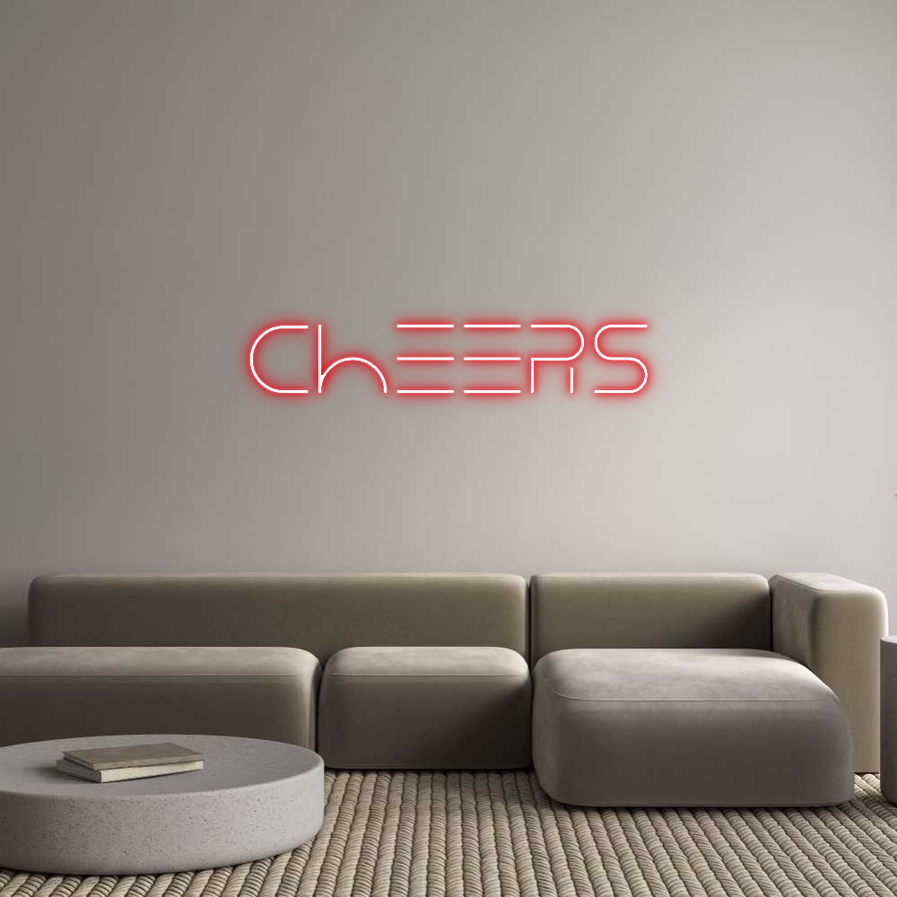 Custom Neon Text - Cheers