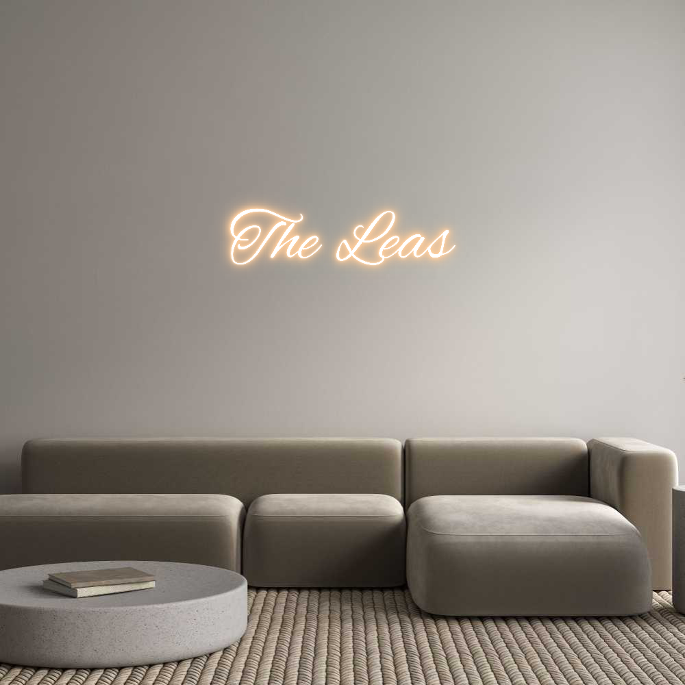 Custom Neon Text - The Leas