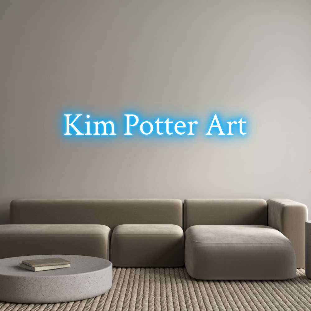 Custom Neon Text - Kim Potter Art