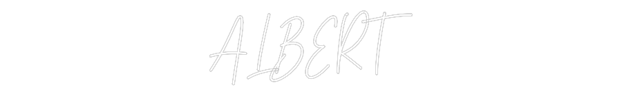 Custom Neon Text - ALBERT