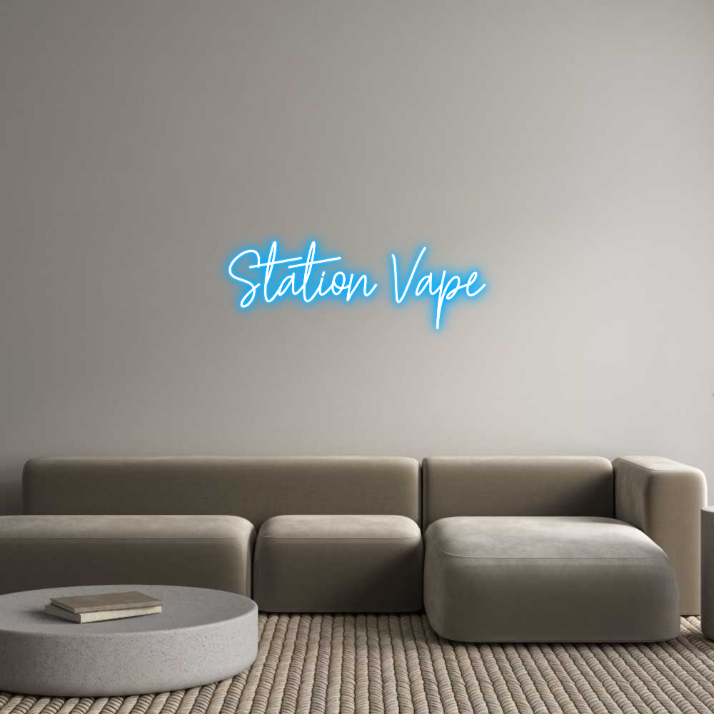 Custom Neon Text - Station Vape