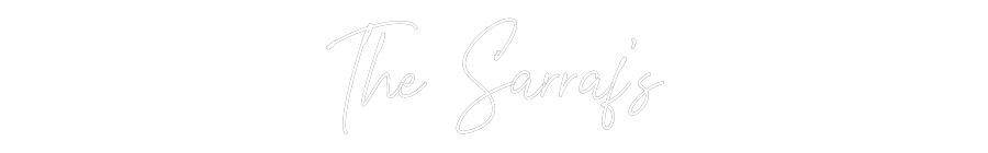 Custom Neon Text - The Sarraf’s