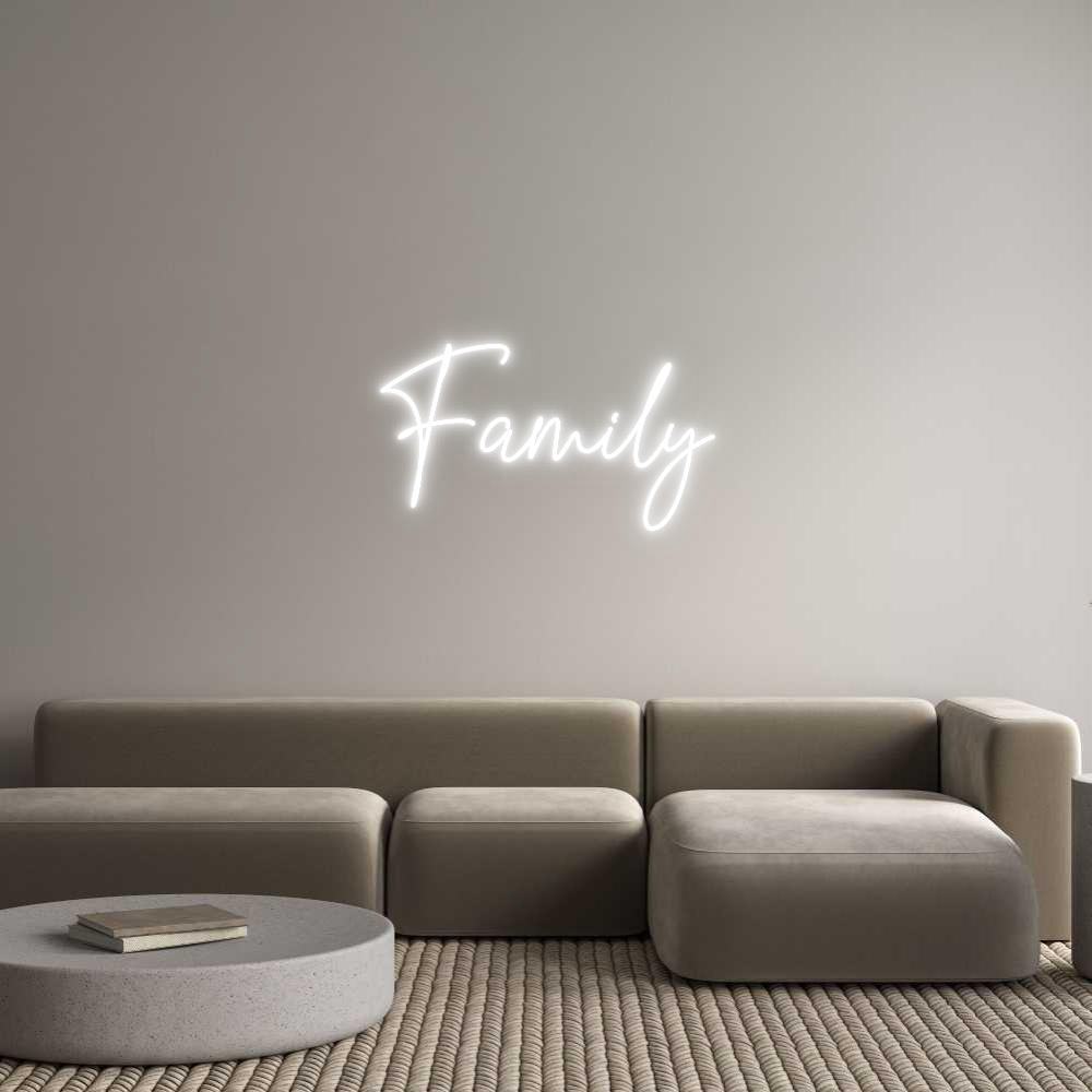 Custom Neon Text - Family