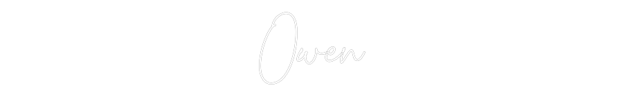 Custom Neon Text - Owen