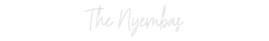 Custom Neon Text - The Nyembas