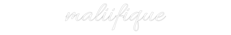 Custom Neon Text - maliifique