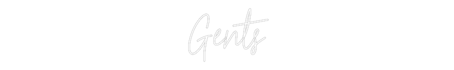 Custom Neon Text - Gents