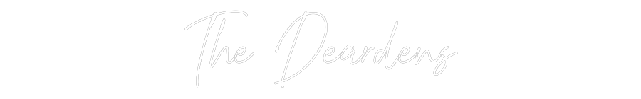 Custom Neon Text - The Deardens