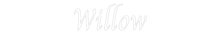 Custom Neon Text - Willow