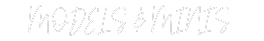 Custom Neon Text - MODELS & MINIS