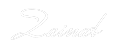 Custom Neon Text - Zainab