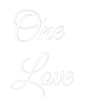 Custom Neon Text - One
Love