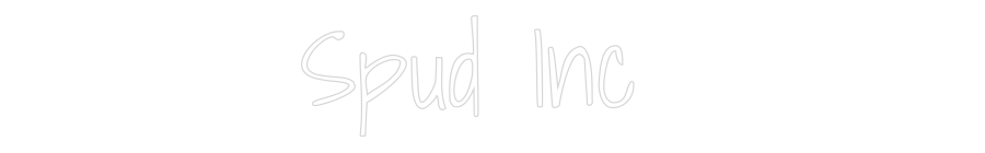 Custom Neon Text - Spud Inc