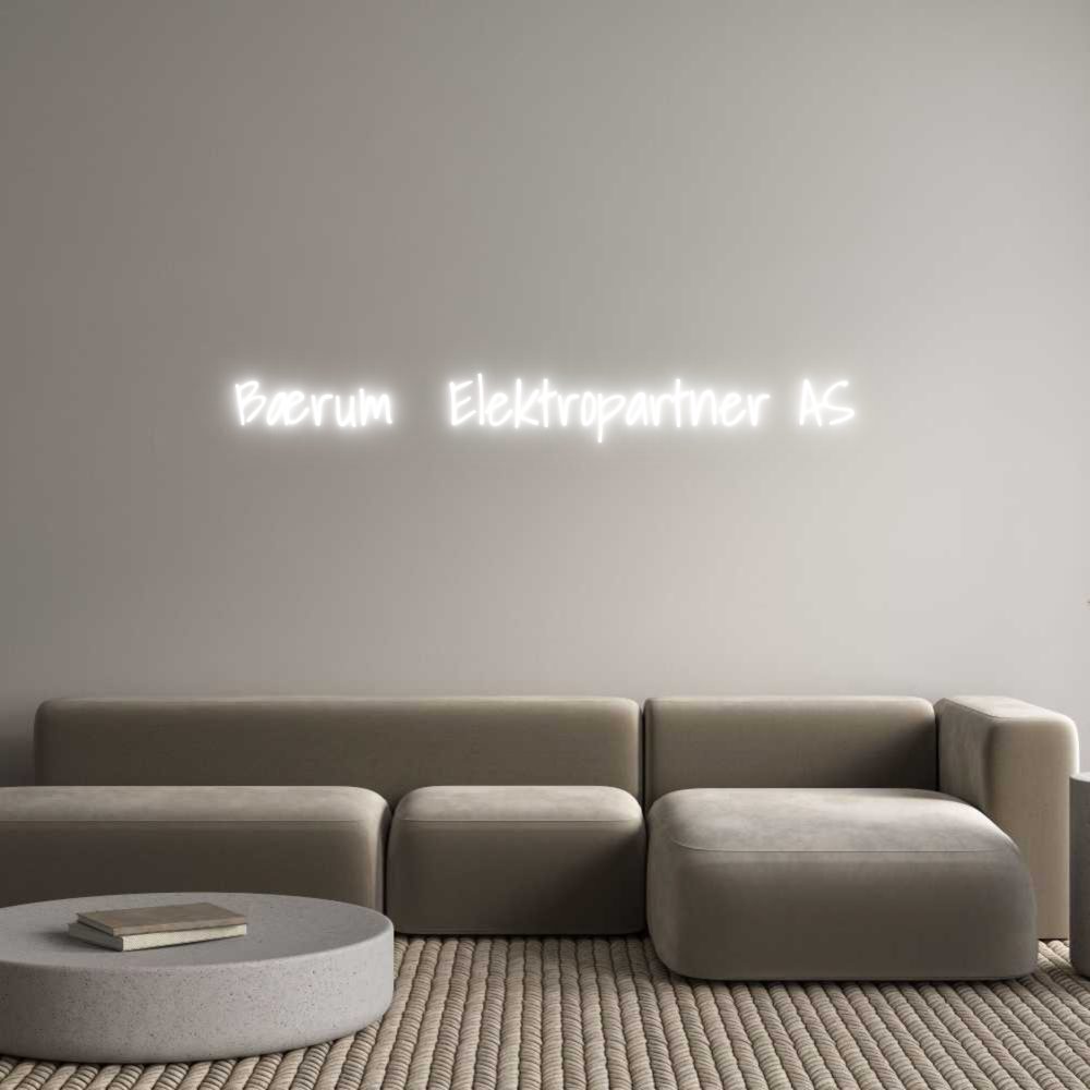 Custom Neon Text - Bærum Elektr...
