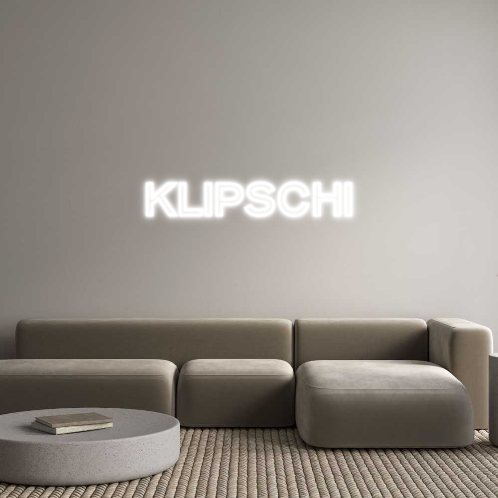 Custom Neon Text - KLIPSCHI