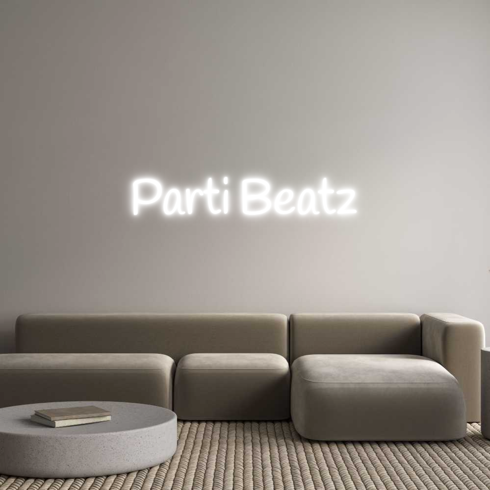 Custom Neon Text - Parti Beatz