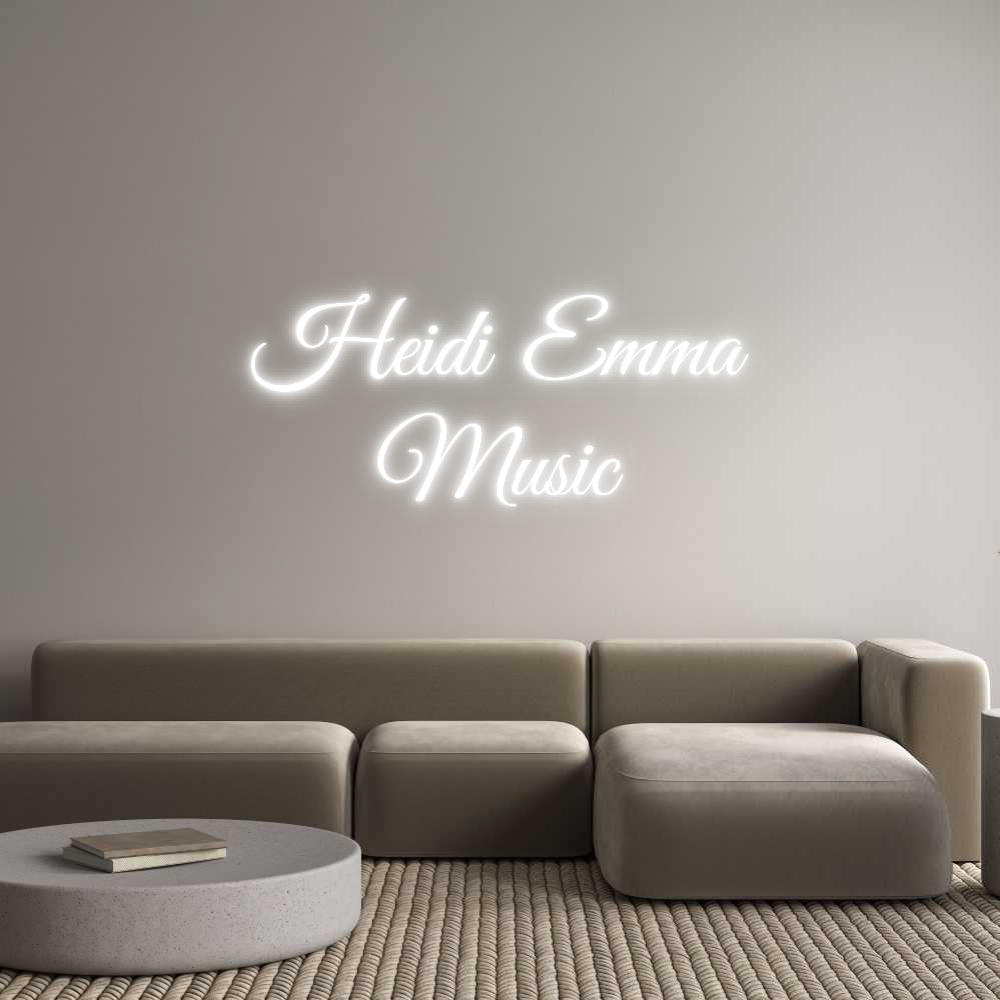 Custom Neon Text - Heidi Emma
M...