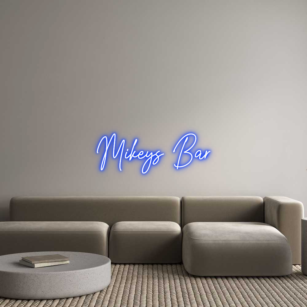 Custom Neon Text - Mikeys Bar