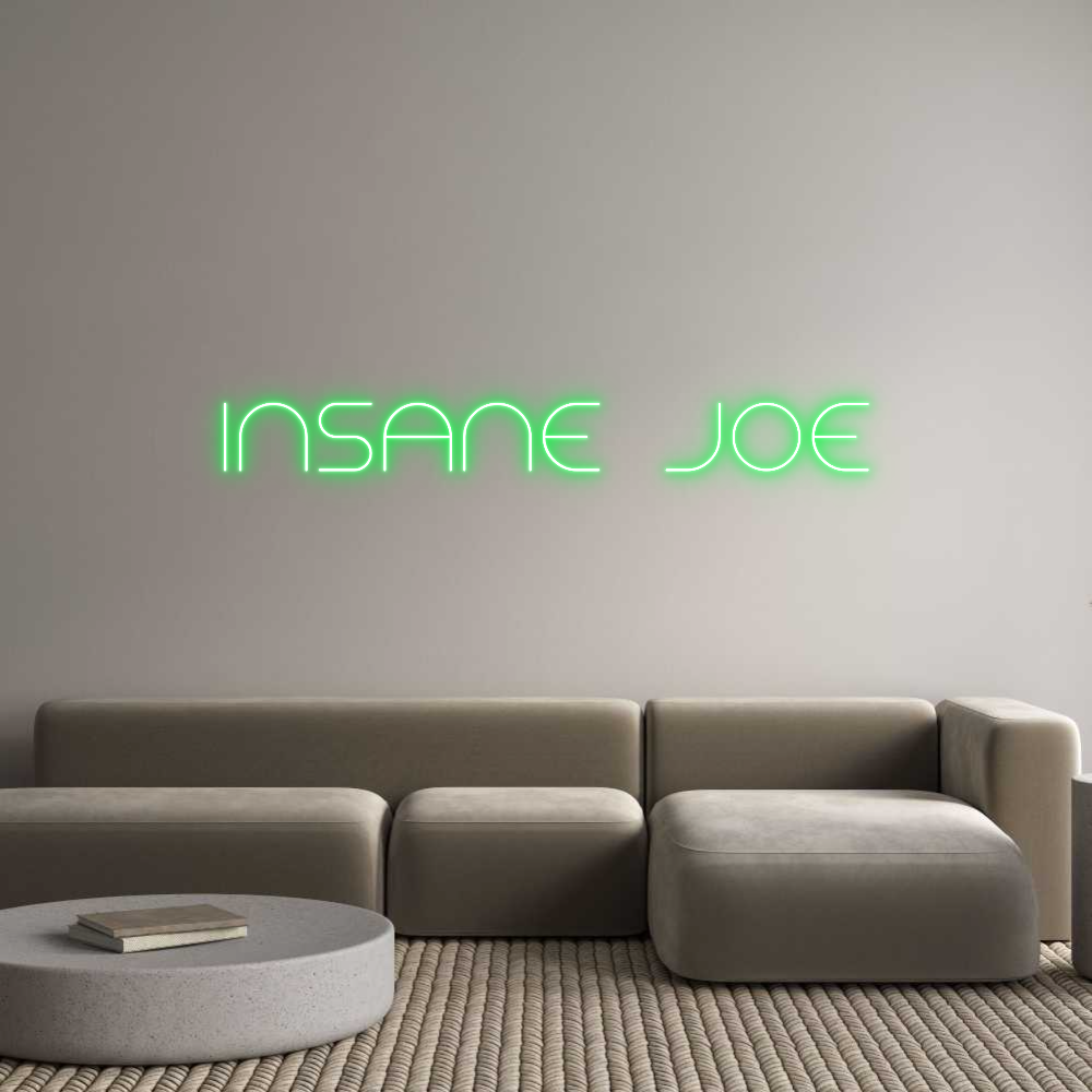 Custom Neon Text - INSANE JOE