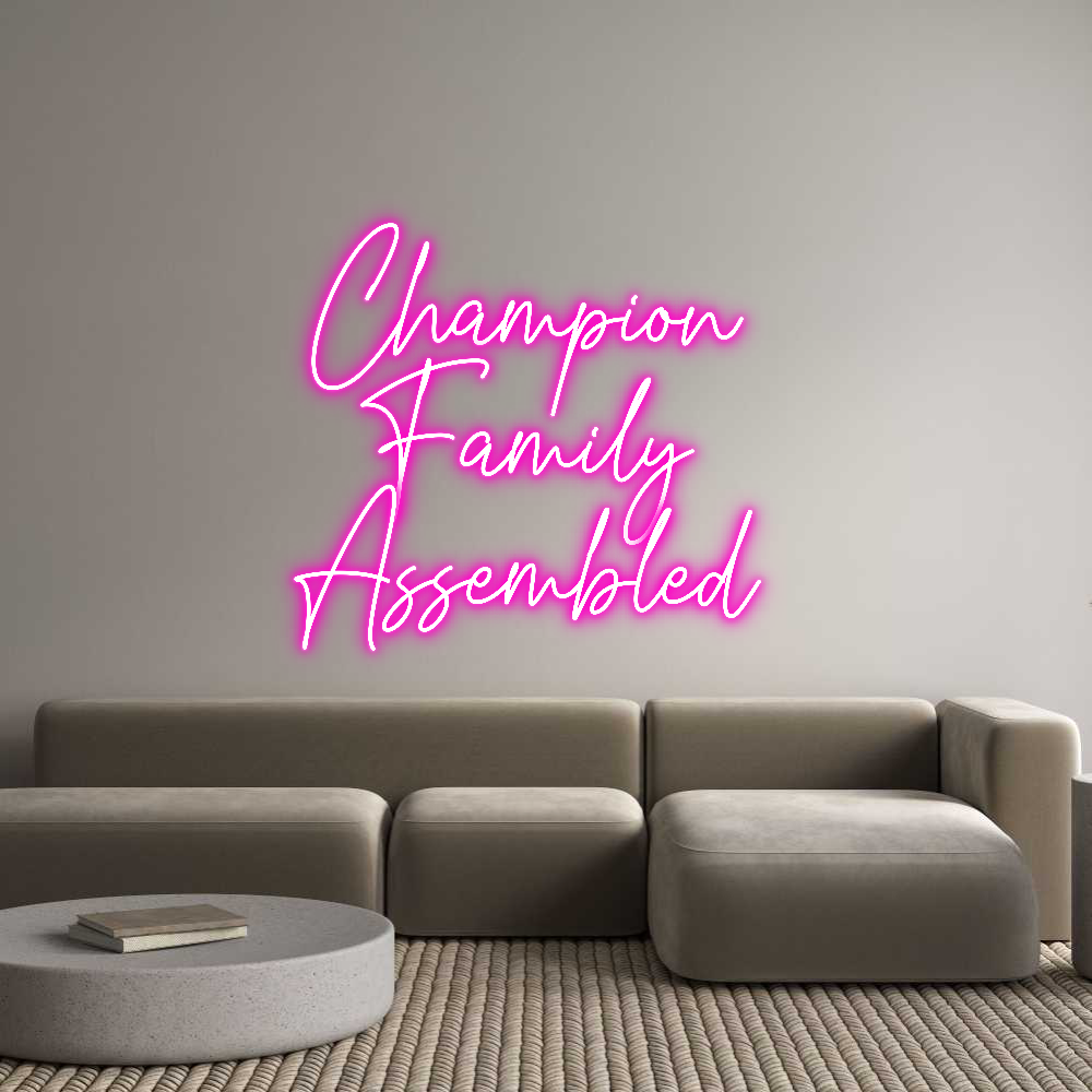 Custom Neon Text - Champion
Fa...
