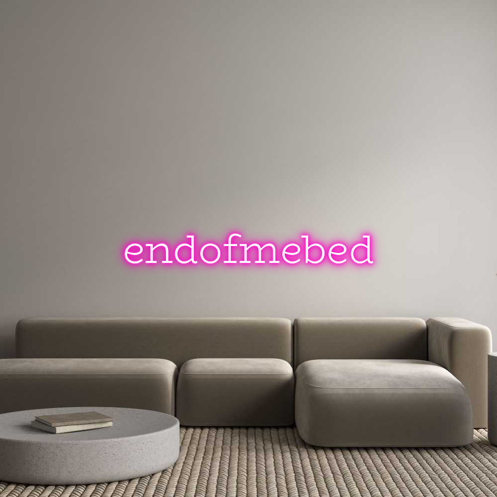 Custom Neon Text - endofmebed