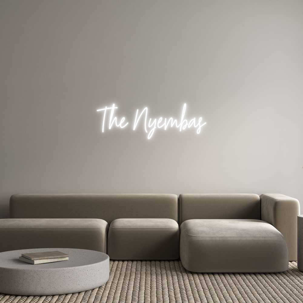 Custom Neon Text - The Nyembas