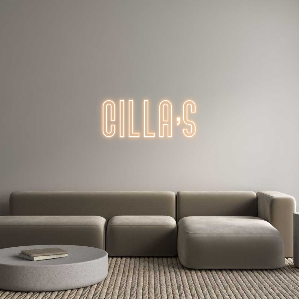 Custom Neon Text - Cilla’s