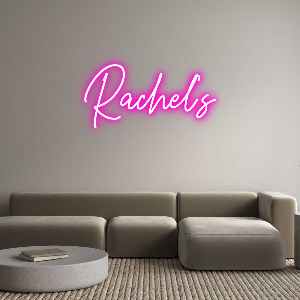 Custom Neon Text - Rachel's