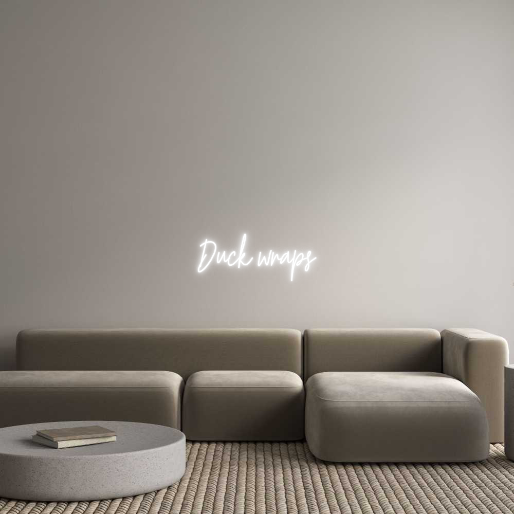 Custom Neon Text - Duck wraps