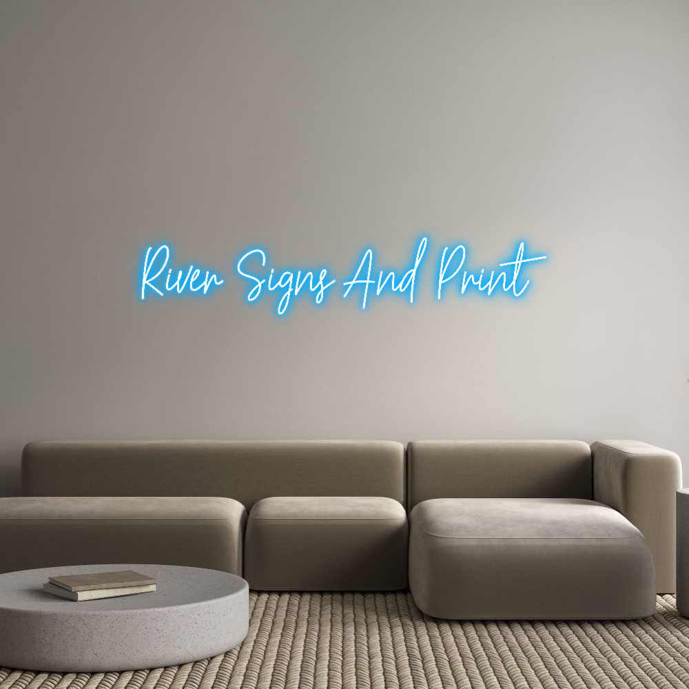 Custom Neon Text - River Signs A...