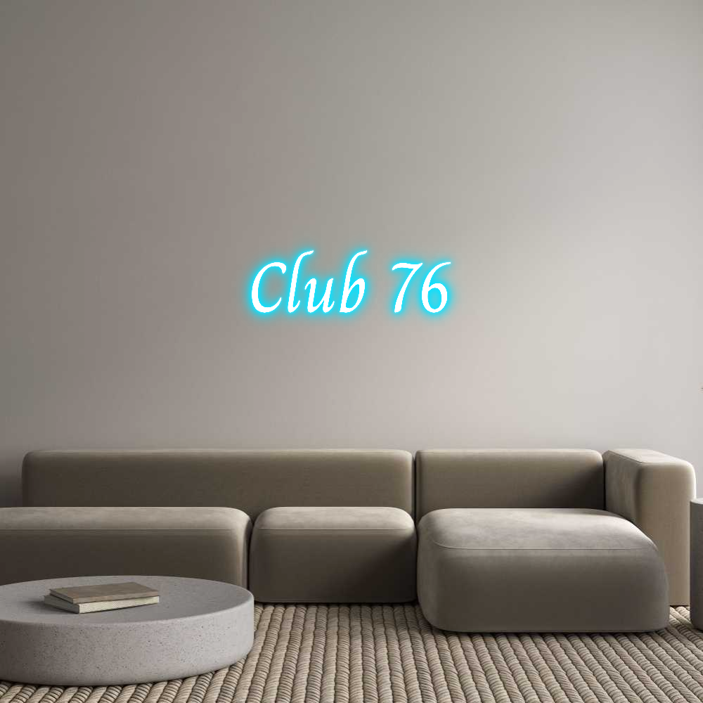 Custom Neon Text - Club 76