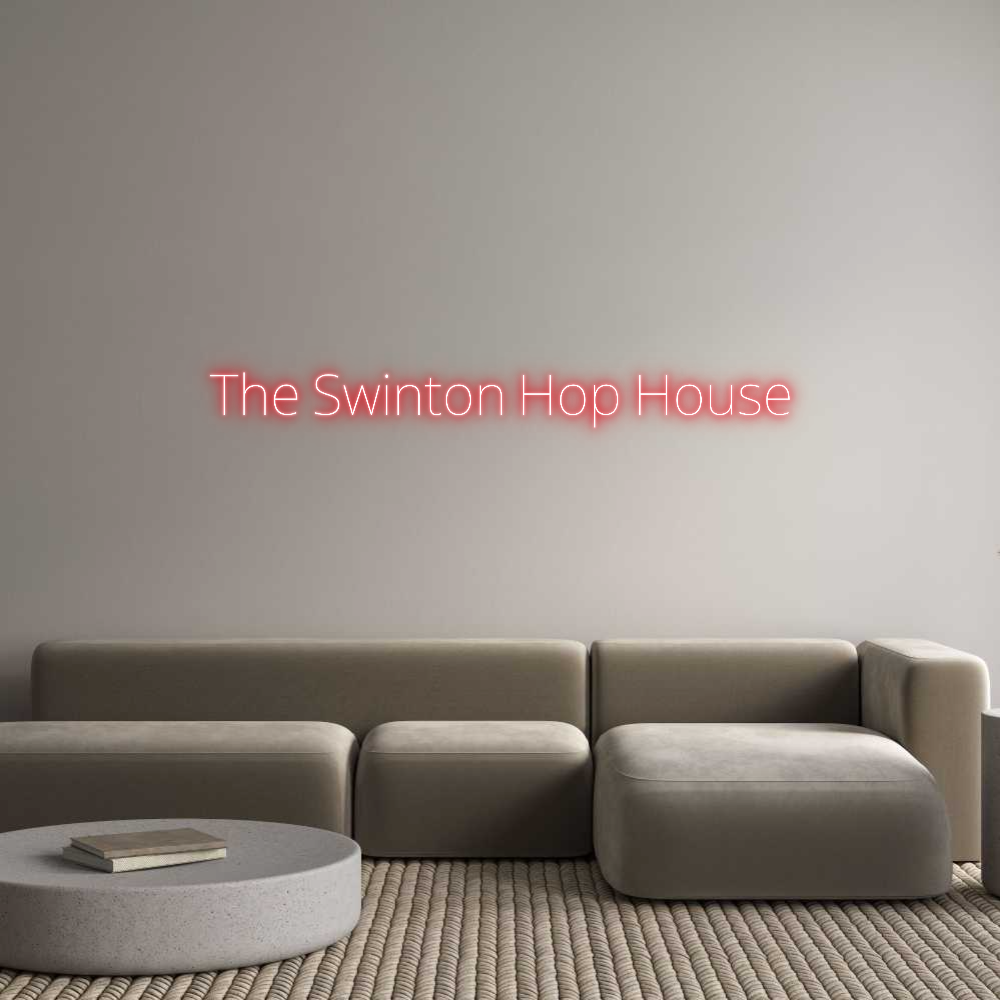 Custom Neon Text - The Swinton H...