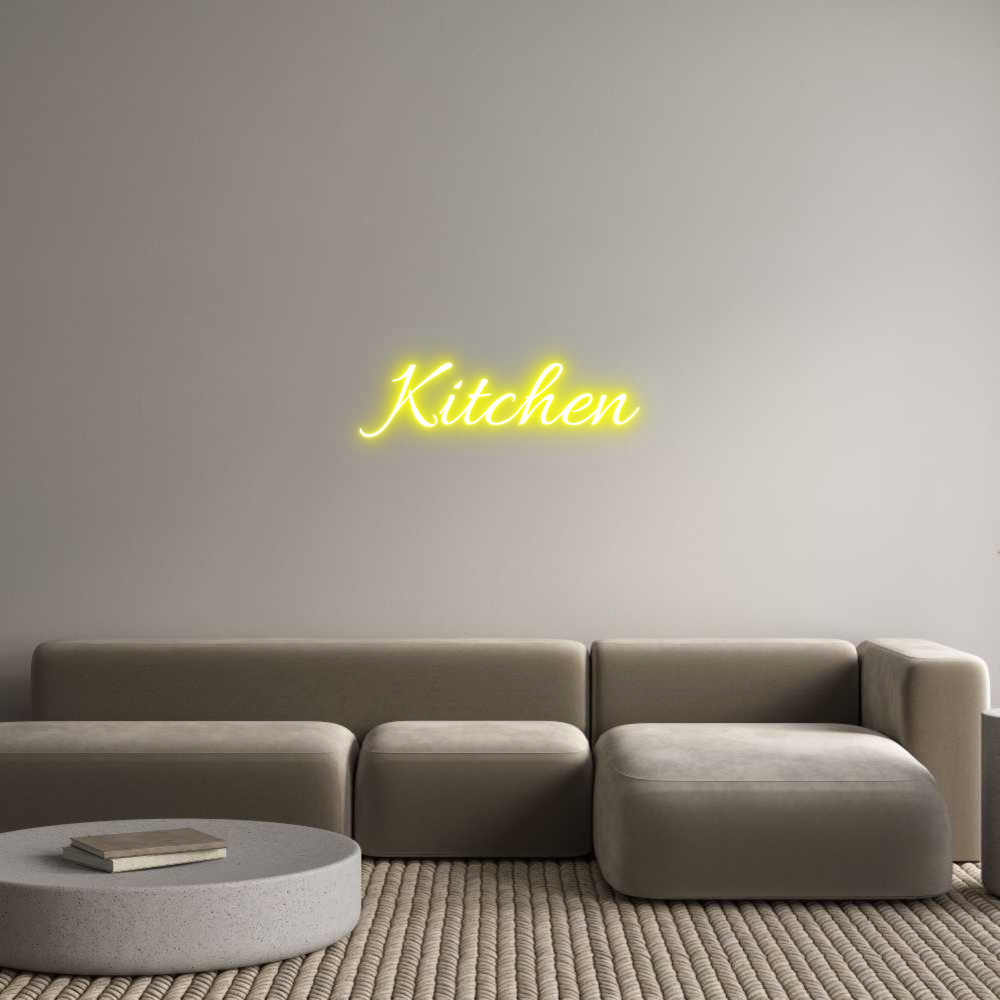 Custom Neon Text - Kitchen