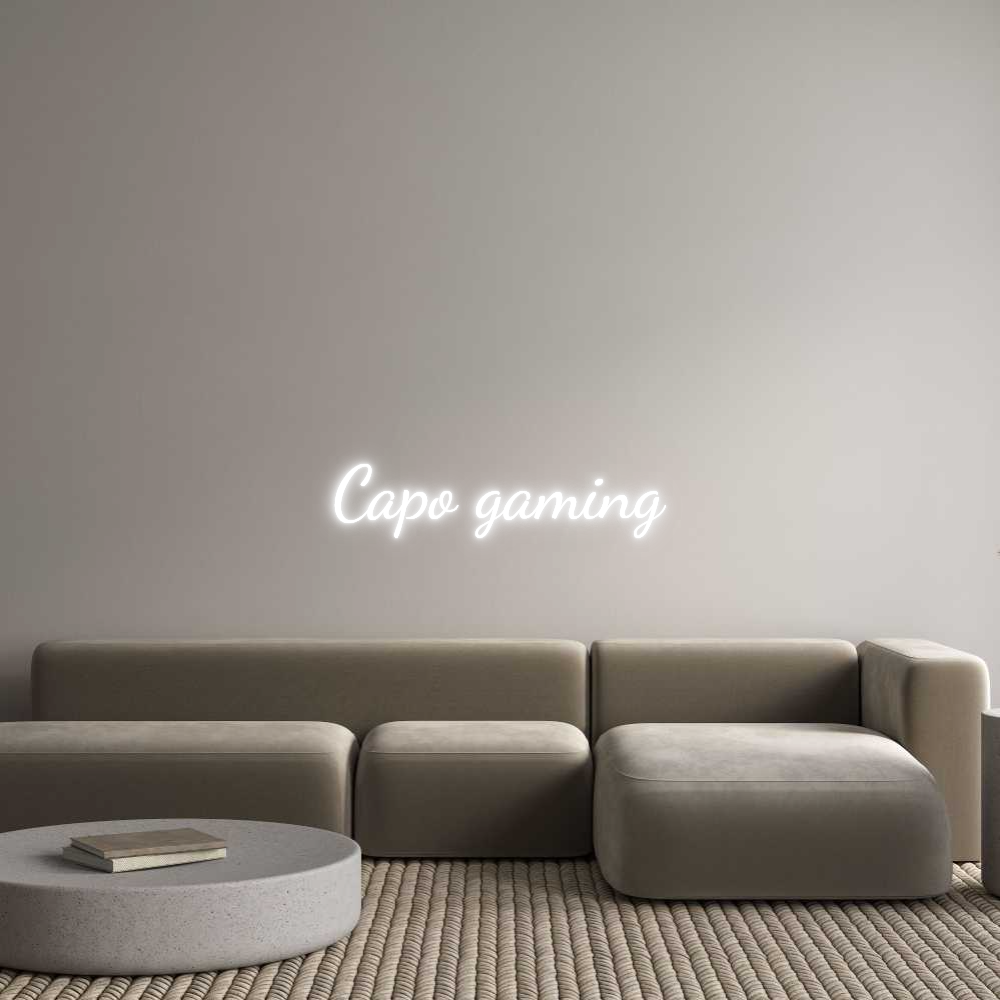 Custom Neon Text - Capo gaming