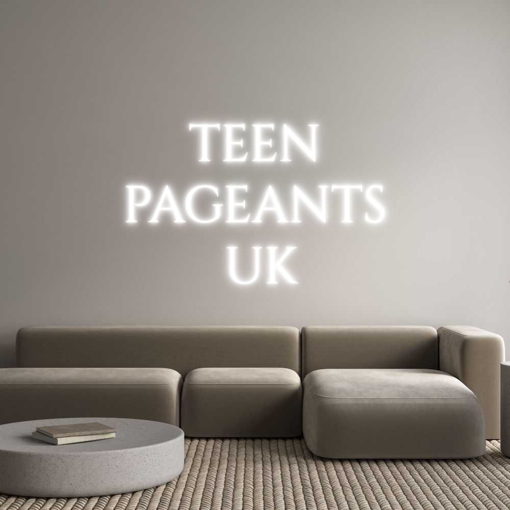 Custom Neon Text - TEEN
PAGEANT...