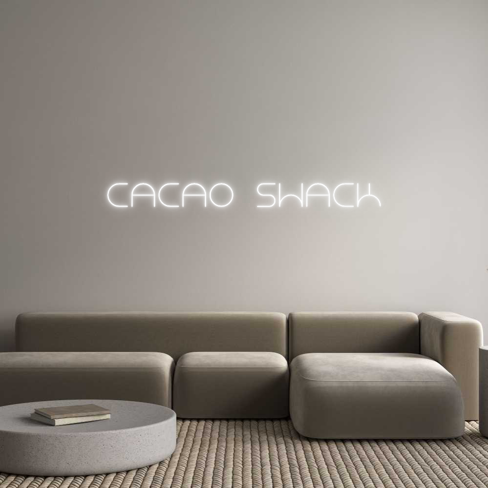 Custom Neon Text - CACAO SHACK