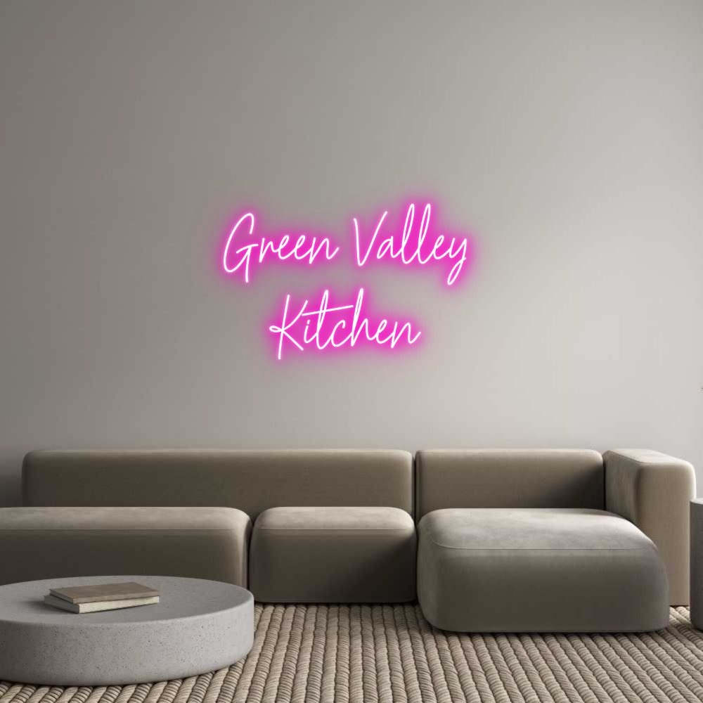 Custom Neon Text - Green Valley ...