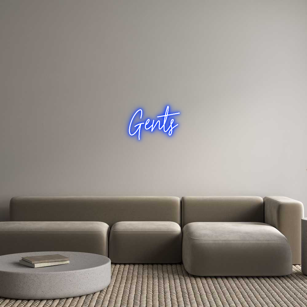 Custom Neon Text - Gents