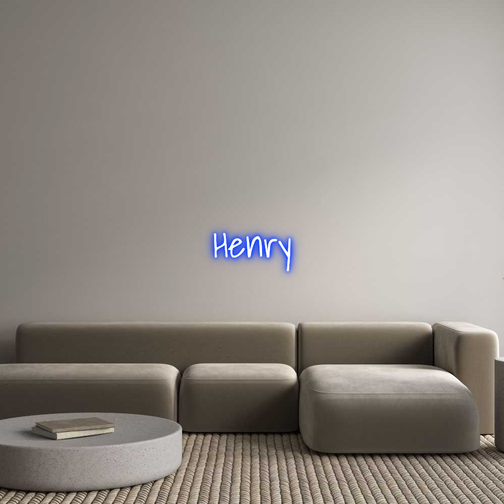 Custom Neon Text - Henry
