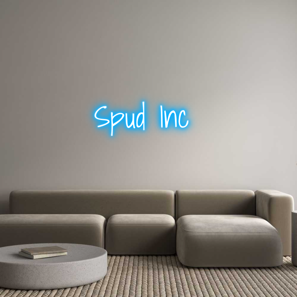 Custom Neon Text - Spud Inc