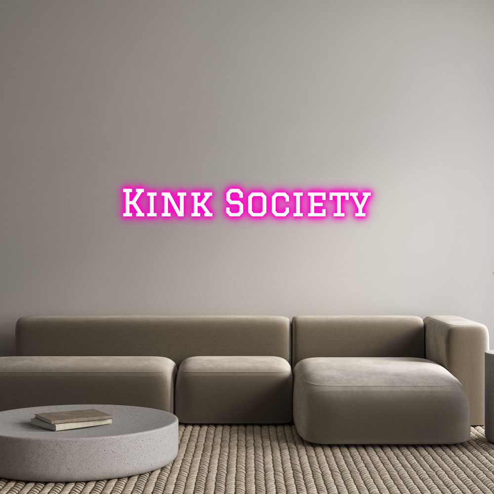 Custom Neon Text - Kink Society