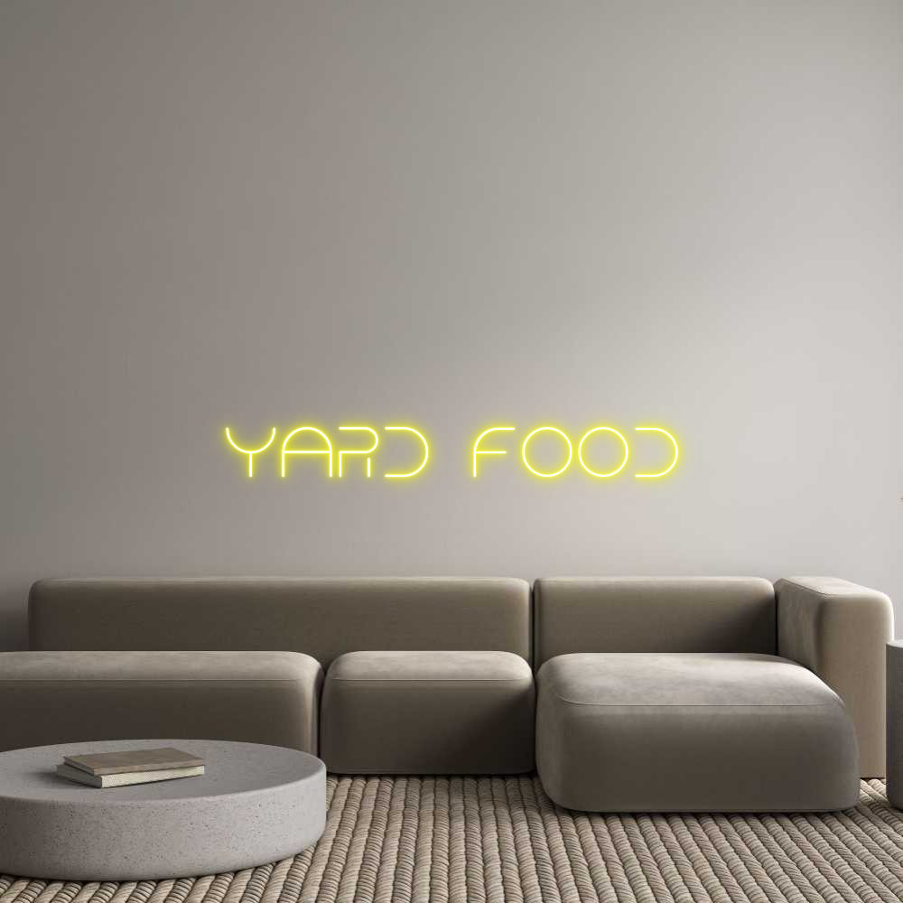 Custom Neon Text - Yard FooD