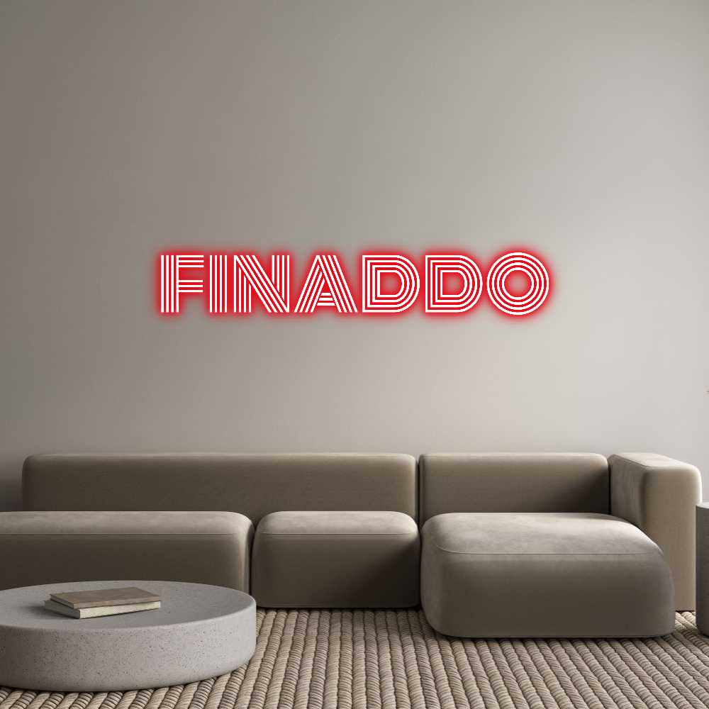Custom Neon Text - FINADDO