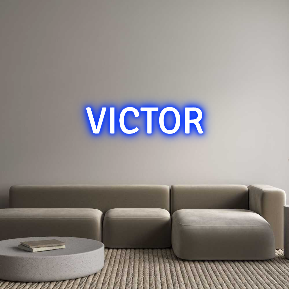 Custom Neon Text - VICTOR
