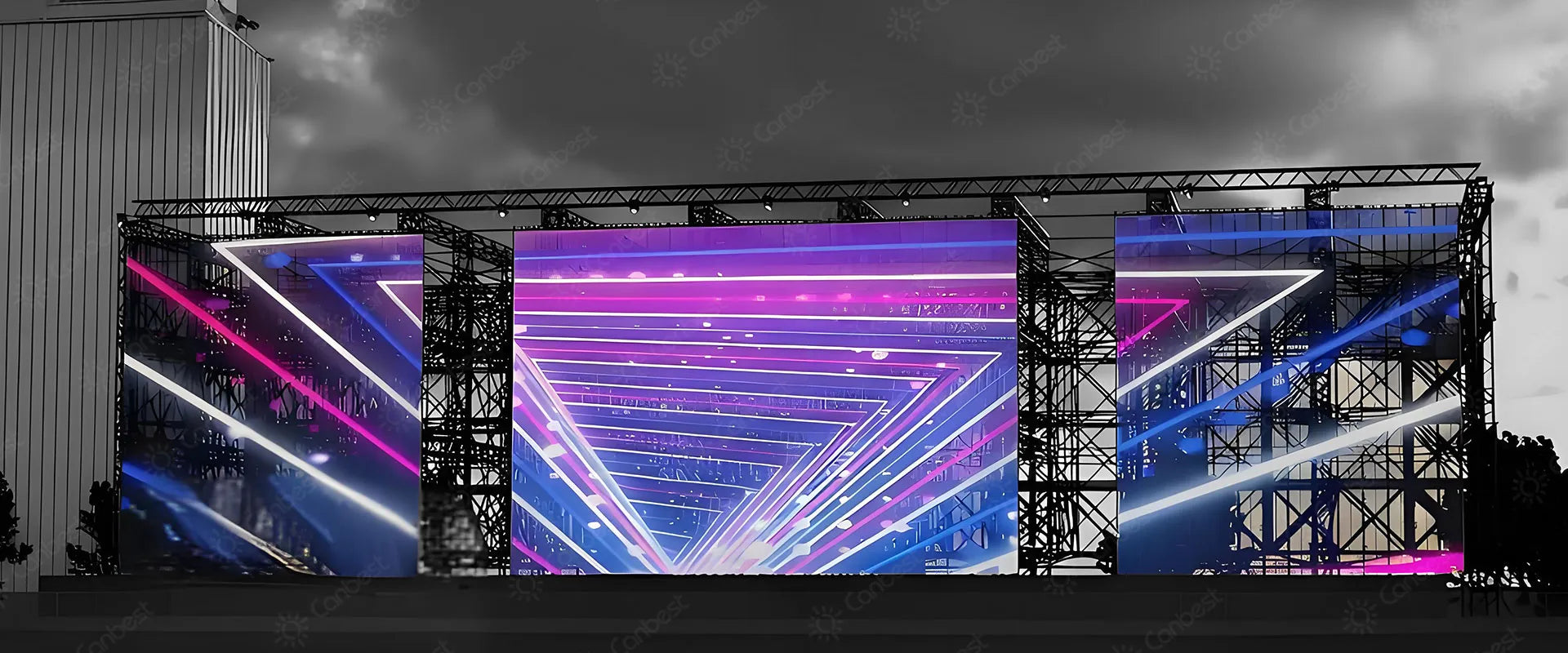 RT Series - Ultra-Transparent Black LED Screen for Events