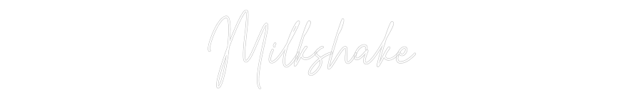 Custom Neon Text - Milkshake